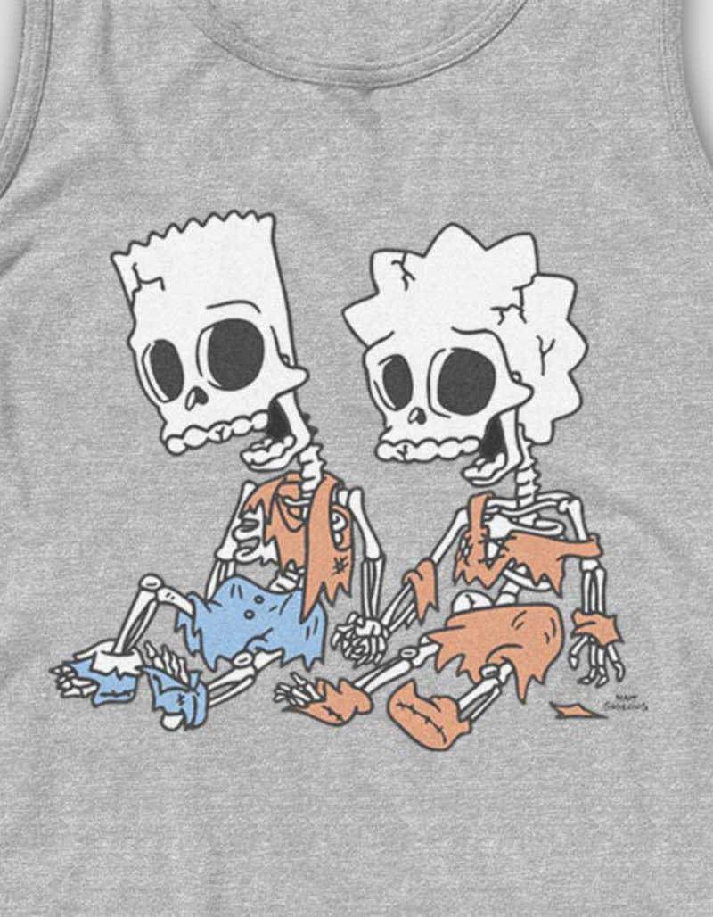 THE SIMPSONS Bart and Lisa Skeleton Unisex Tank Top image number 1