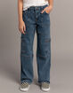 RSQ Girls Moto Cargo Wide Leg Jeans image number 3
