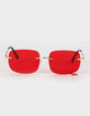 FULL TILT Rimless Square Cherry Charm Sunglasses image number 2