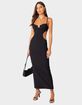 EDIKTED Ribbed Cut Out Cupped Maxi Dress image number 2