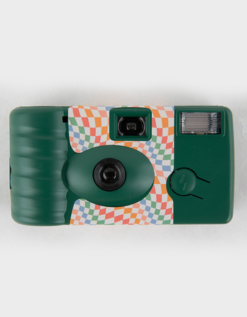 Wavy Checkered Disposable Camera