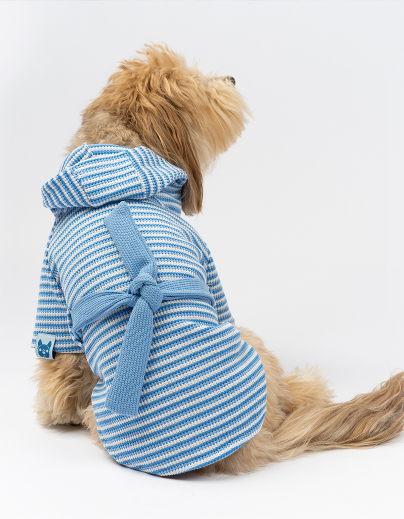 SILVER PAW Rubert Stripe Dog Robe image number 5
