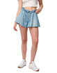 BLANK NYC Flare Denim Short With Adjustable Fold Over Waistband image number 1