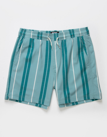 RSQ Boys Vertical Stripe 5'' Swim Shorts Alternative Image