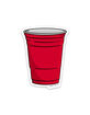 BLANK TAG CO. Red Cup Sticker image number 1