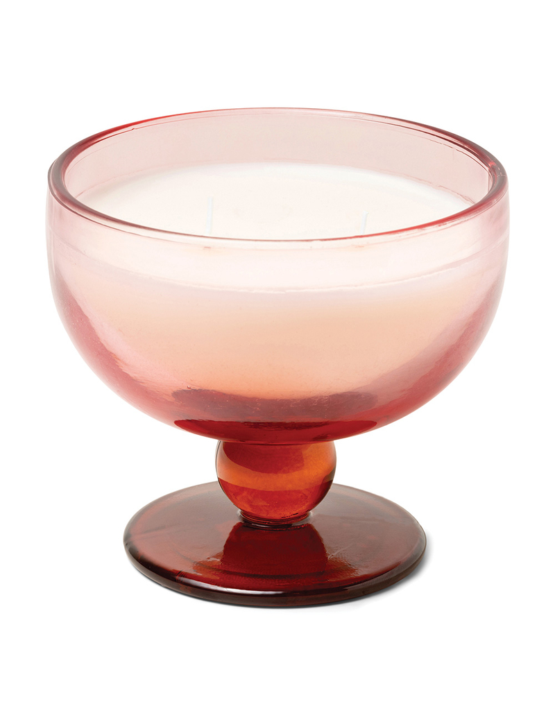 PADDYWAX Aura 6oz Tinted Glass Goblet Candle - Saffron Rose image number 0