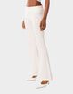 EDIKTED Desiree Knitted Low Rise Fold Over Pants image number 3