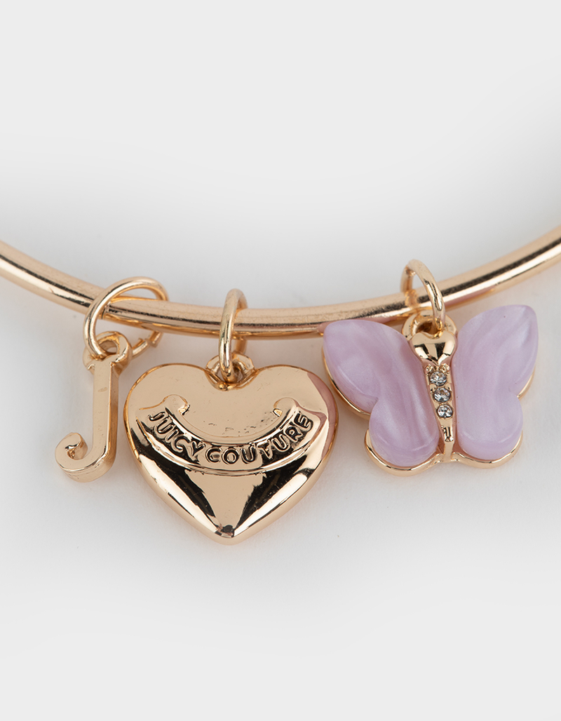 JUICY COUTURE Heart Butterfly Bangle Bracelet image number 1