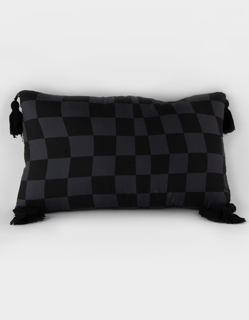 Checkered Lumbar Pillow Alternative Image