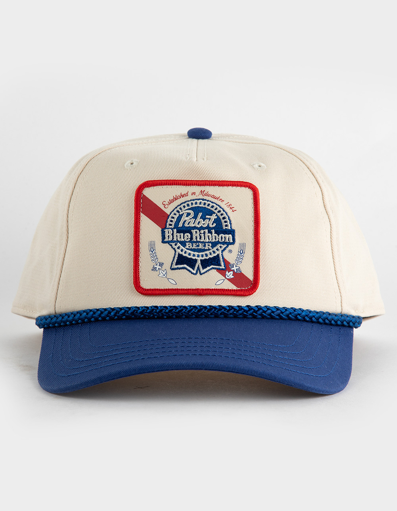 AMERICAN NEEDLE Pabst Blue Ribbon Snapback Hat image number 1