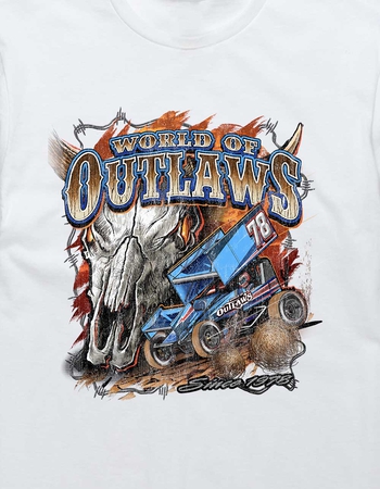 WORLD OF OUTLAWS Skull Distress Since 1978 Unisex Tee