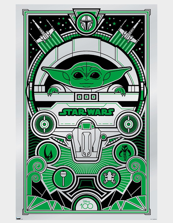 DISNEY 100th Star Wars Deco-Luxe Grogu Poster