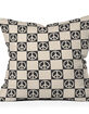 DENY DESIGNS Camila Checkered Peace Sign 16" x 16" Pillow image number 1