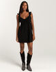 TIMING Tie Back Womens Babydoll Dress image number 4
