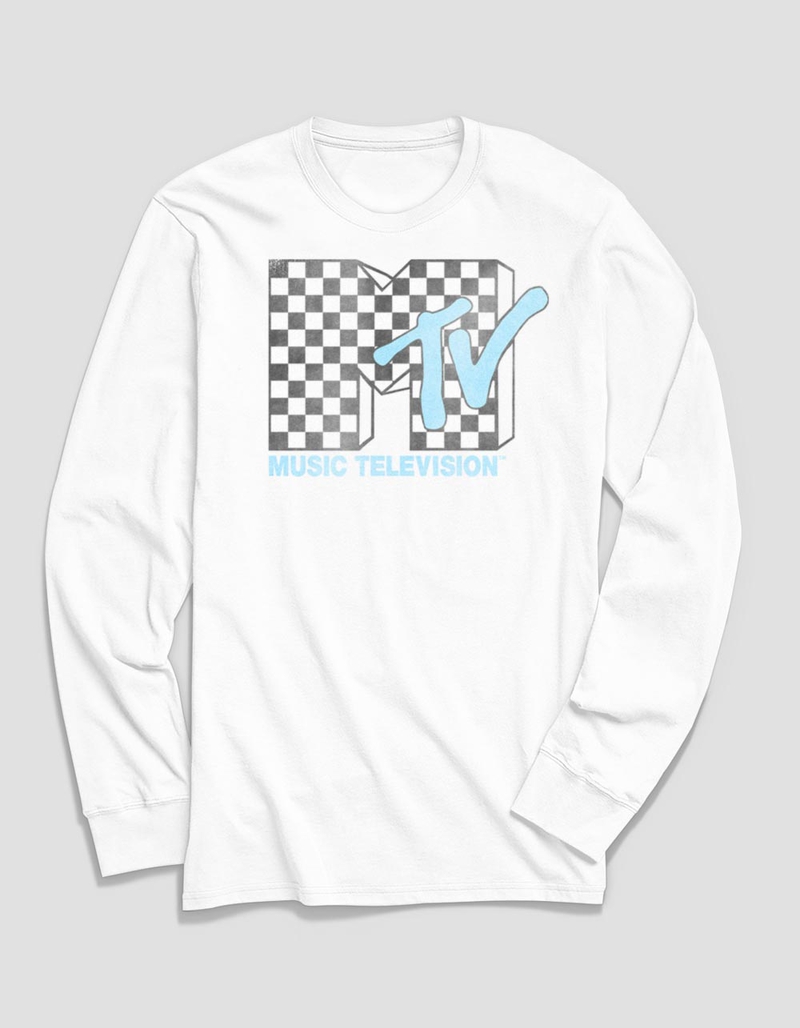 MTV Checkered Logo Unisex Long Sleeve Tee image number 0