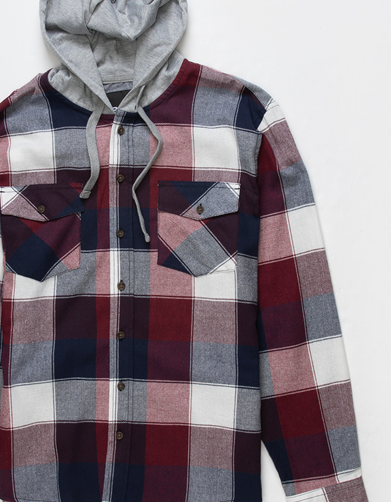 RSQ Mens Hooded Flannel image number 1