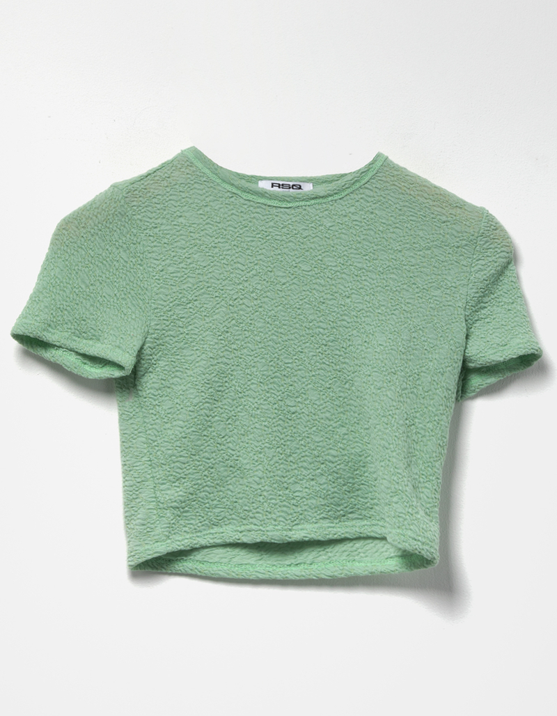 RSQ Womens Texture Baby Tee image number 4