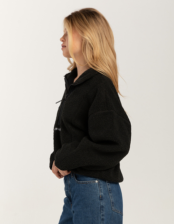 CONVERSE Sherpa Half-Zip Womens Pullover Jacket Alternative Image