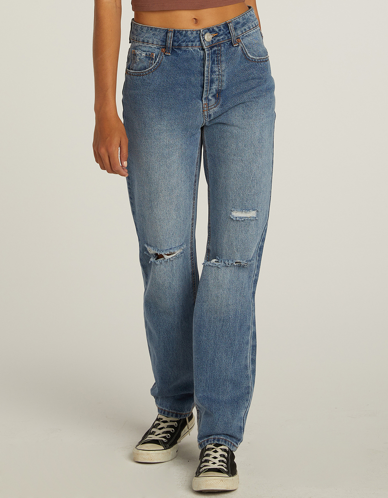 RSQ Womens High Rise Straight Leg Jeans image number 1