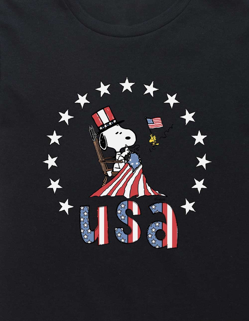 PEANUTS Snoopy Flag Maker Unisex Kids Tee image number 1