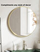 UMBRA Hub 24" Round Brass Mirror image number 2