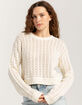 FULL TILT Open Weave Womens Sweater image number 1