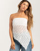 BDG Urban Outfitters Lace Y2K Asymmetrical Womens Bandeau Top image number 1