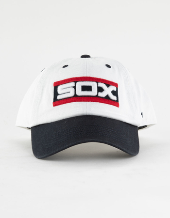 47 BRAND Chicago White Sox Cooperstown Double Header Diamond '47 Clean Up Strapback Hat