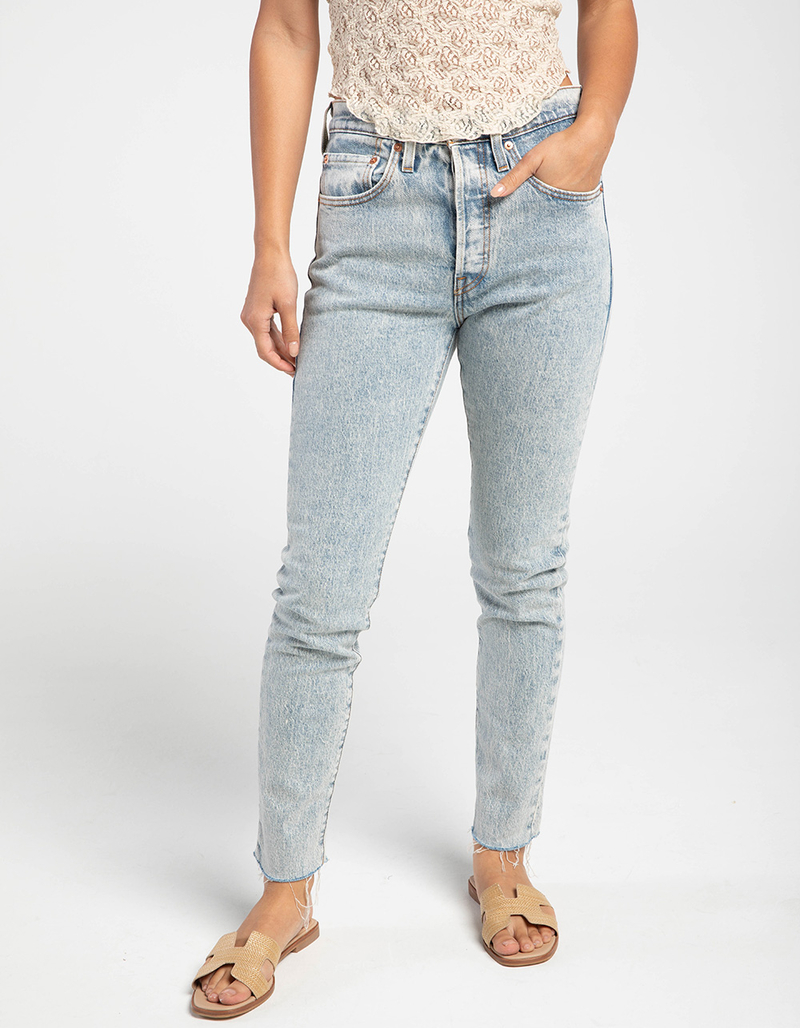 LEVI'S 501 Womens Skinny Jeans - Wave Goodbye image number 1