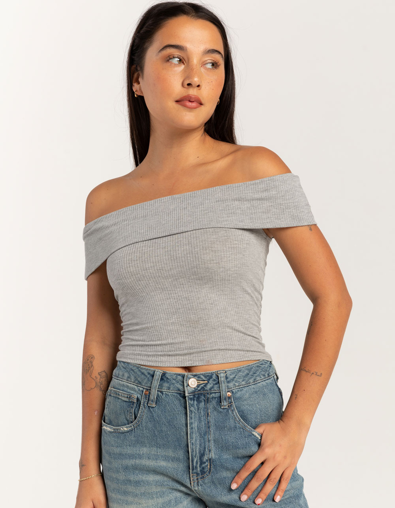 RSQ Womens Off The Shoulder Top image number 0