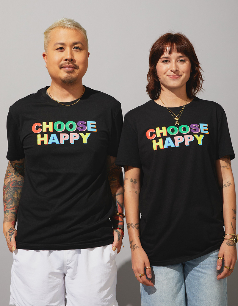 THE PHLUID PROJECT Choose Happy Pride Tee image number 1