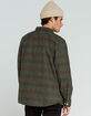 BRIXTON Bowery Mens Ocean Flannel Shirt image number 4