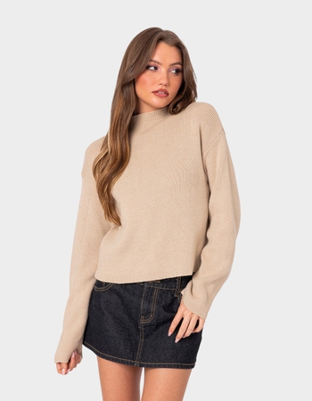 EDIKTED Kimberly Mock Neck Sweater
