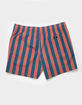 RSQ Mens 2 Color Stripe 5" Swim Shorts image number 3