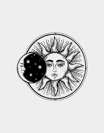 STICKER CABANA Moon And Sun Sticker