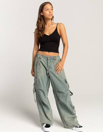 BDG Urban Outfitters Strappy Womens Cargo Jeans Primary Image