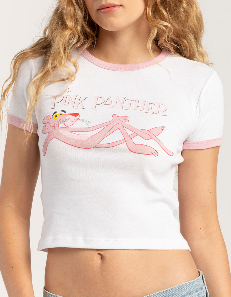 PINK PANTHER Womens Ringer Baby Tee image number 3