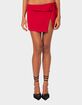 EDIKTED Selena Asymmetric Wrap Mini Skirt image number 1