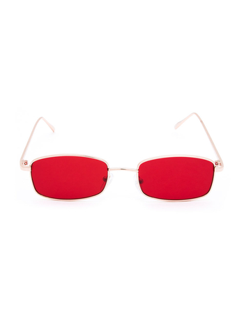 FULL TILT Breezy Red Square Sunglasses