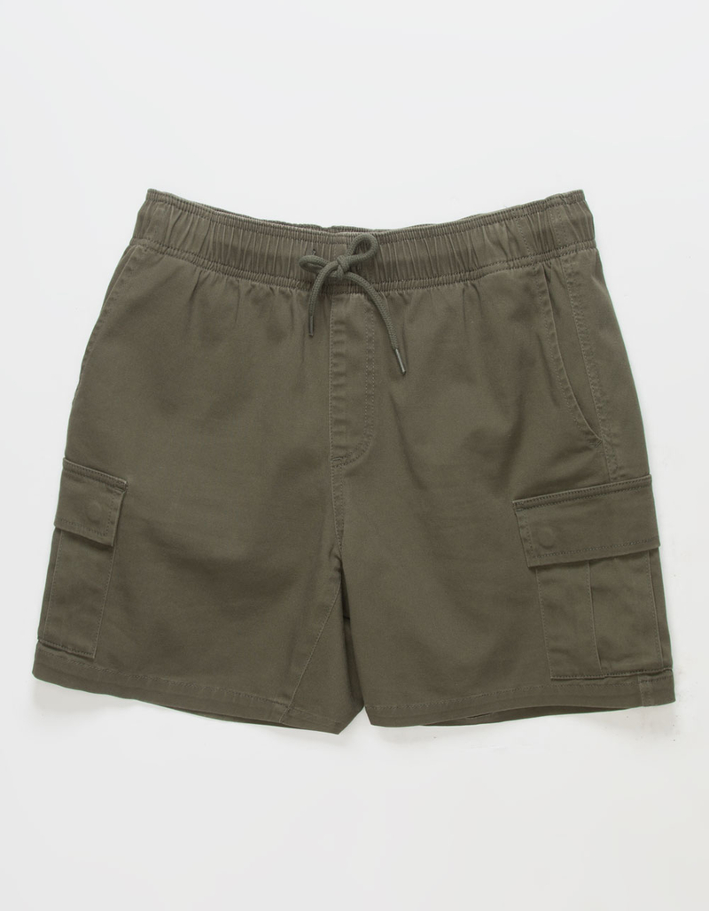 RSQ Mens Cargo Twill Pull On Shorts image number 2