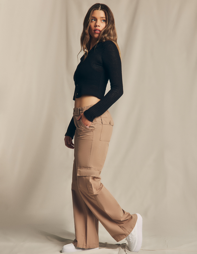 RSQ Womens Low Rise Cargo Pants image number 8