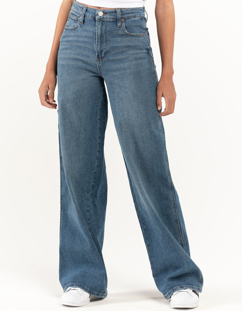 RSQ Womens Wide Leg Carpenter Jeans image number 3
