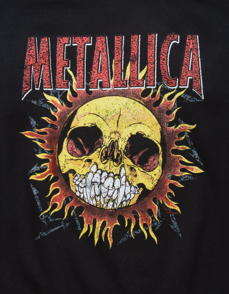 METALLICA Sun Skull Mens Crewneck Sweatshirt image number 2
