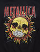 METALLICA Sun Skull Mens Crewneck Sweatshirt image number 3