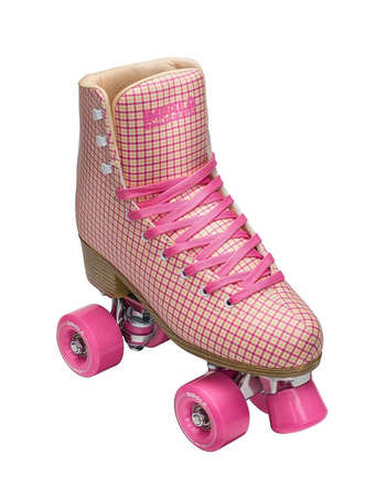 IMPALA ROLLERSKATES Pink Tartan Quad Skates