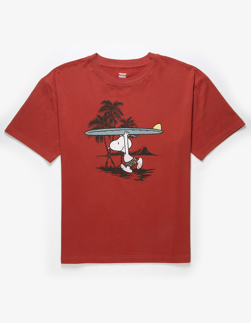 RSQ x Peanuts Surfboard Mens Oversized Tee image number 0