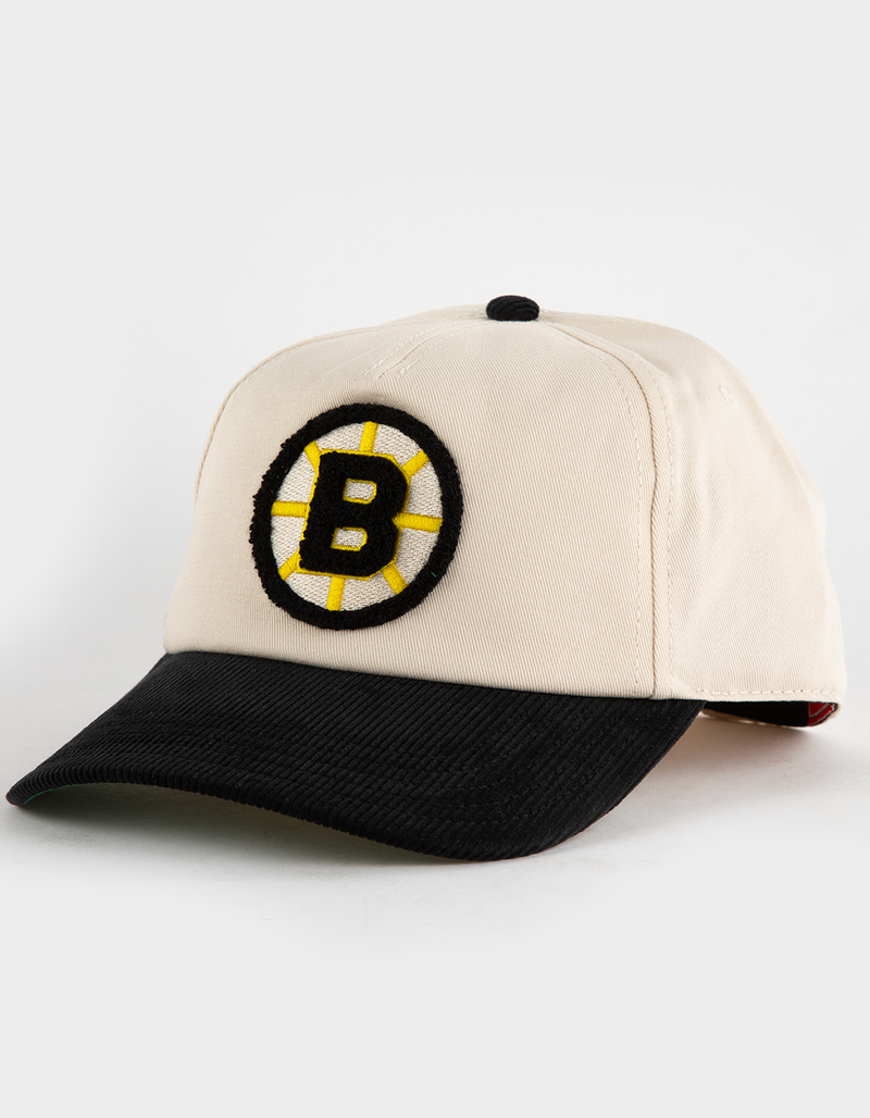 AMERICAN NEEDLE Boston Bruins Burnett NHL Snapback Hat image number 0