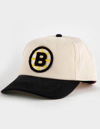 AMERICAN NEEDLE Boston Bruins Burnett NHL Snapback Hat