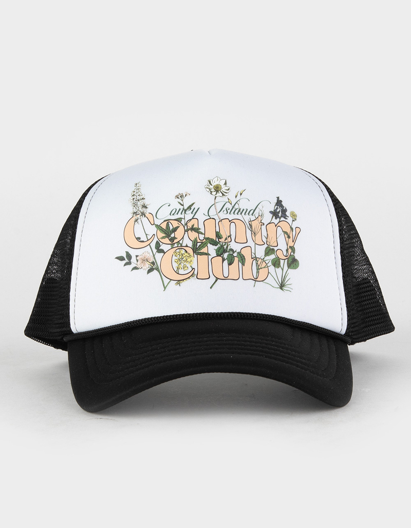 CONEY ISLAND PICNIC Country Club Womens Trucker Hat image number 0