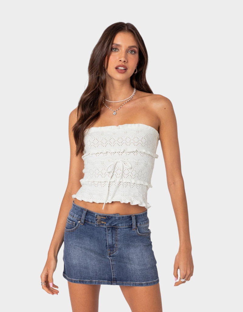 EDIKTED Cecily Strapless Knit Top image number 0